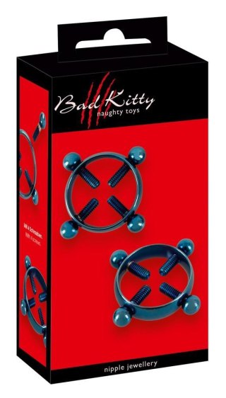 Klipsy na sutki Bad Kitty niebieskie stal nierdzewna
