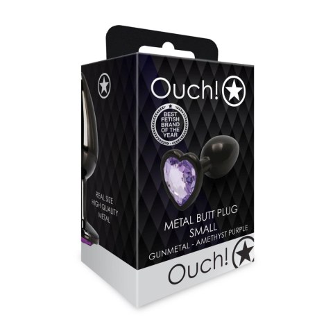 Korek analny Heart Gem Ouch! mały 6 cm