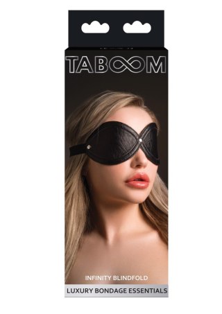Opaska na oczy Taboom Infinity czarna wegańska skóra 23 cm