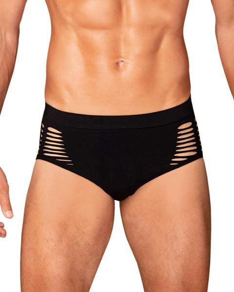 Slipy Obsessive M101 czarne z wycięciami na biodrach S/M/L