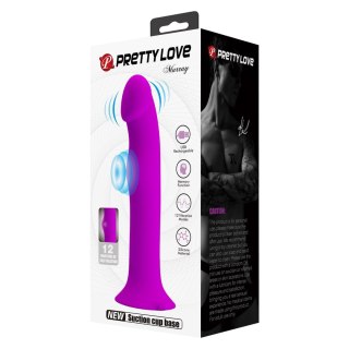 Wibrator analny Pretty Love Murray fioletowy 12 wibracji przyssawka