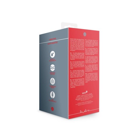 Wibrujący masturbator Loveline silikonowy czarny 7,5 cm