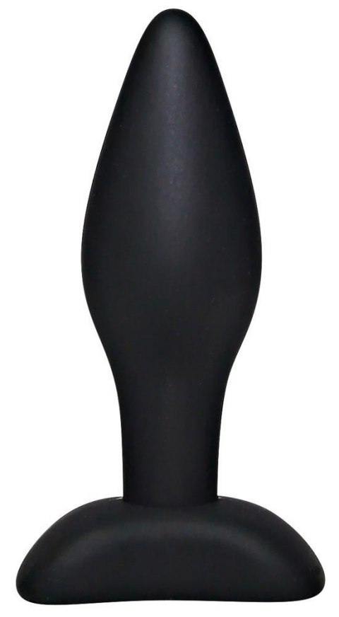 Korek analny silikonowy Black Velvets czarny mały 9 cm
