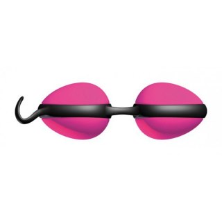 Kulki silikonowe Joyballs Secret JoyDivision różowo czarne 11 cm
