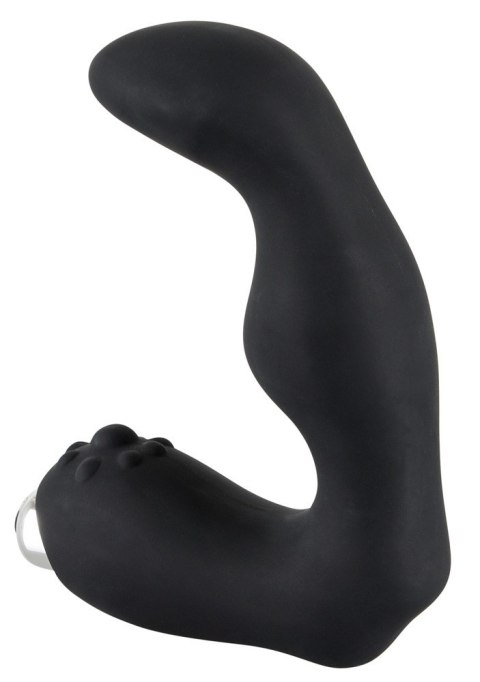 Masażer prostaty Rebel silikonowy 12 cm czarny srebrny