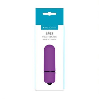 Mini wibrator bullet Me You Us Bliss 7 trybów fioletowy 6 cm wodoodporny