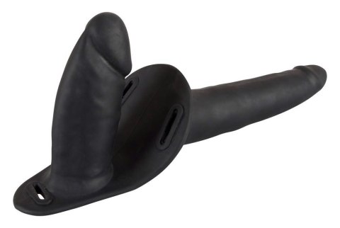 Podwójny strapon regulowany silikonowy You2Toys czarny 15 cm