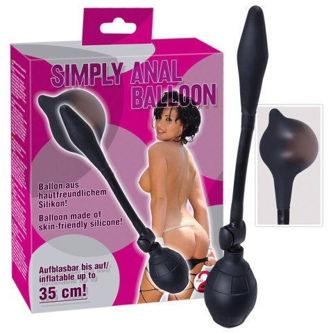Pompowany korek analny You2Toys silikonowy czarny 30 cm