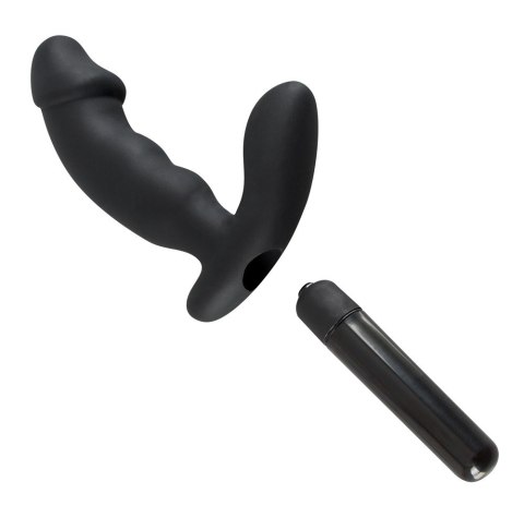 Wibrator analny Rebel czarny silikonowy 15 cm