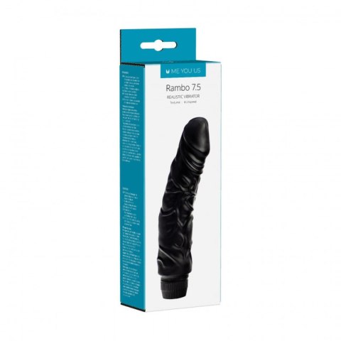 Wibrator realistyczny Me You Us Rambo Vibe czarny 19 cm na 2 AA
