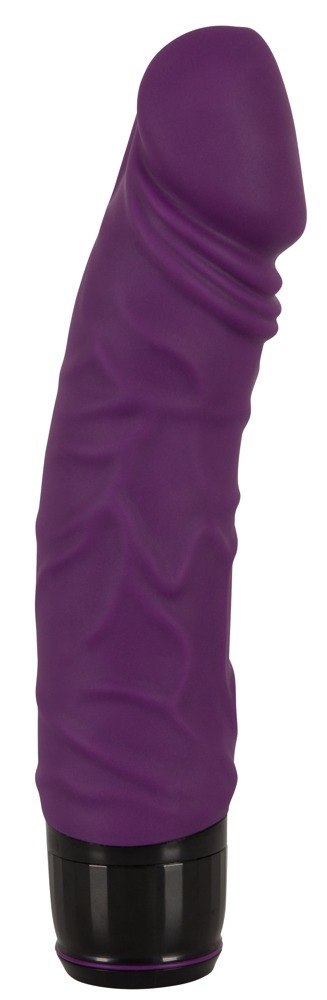 Wibrator realistyczny Vibra Lotus fioletowy 20 cm