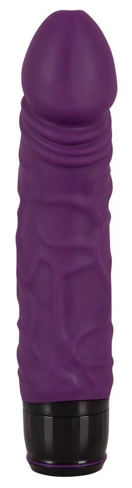 Wibrator realistyczny Vibra Lotus fioletowy 20 cm