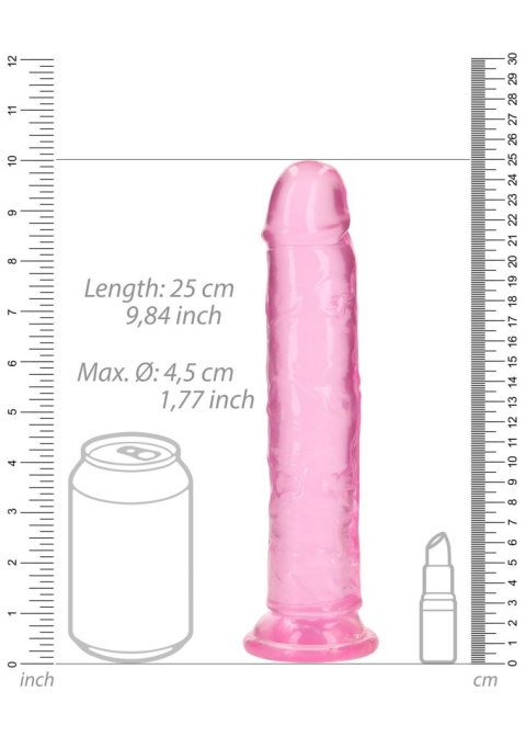 Dildo realistyczne żelowe z przyssawką RealRock 23 cm