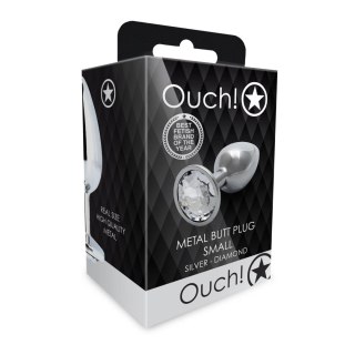 Korek analny z klejnotem Ouch mały 6 cm