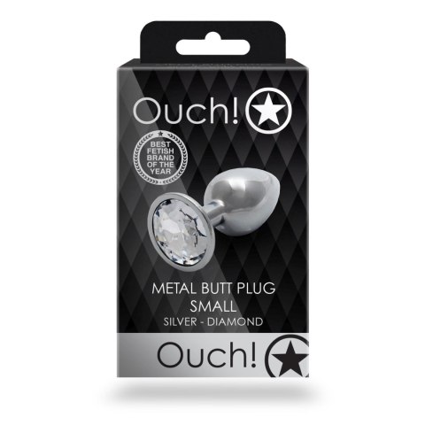 Korek analny z klejnotem Ouch mały 6 cm