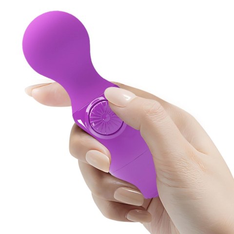 Mini wibrator silikonowy Pretty Love fioletowy wodoodporny AAA