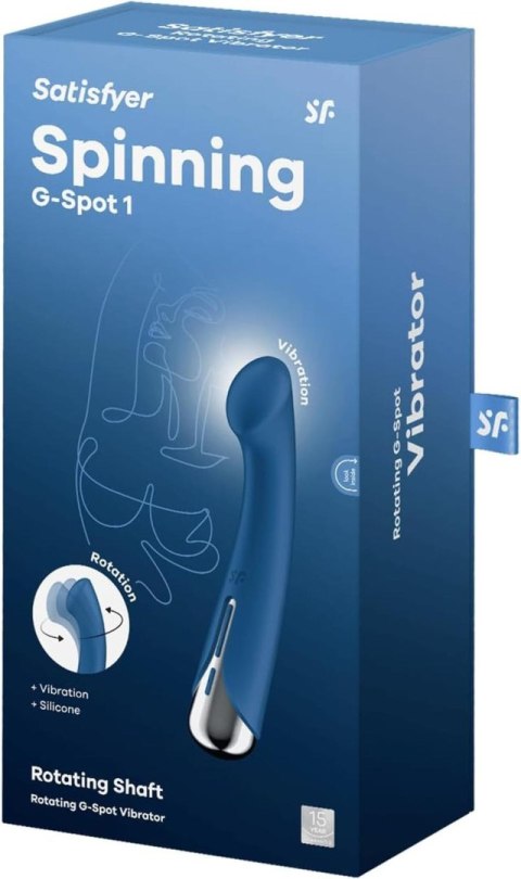 Obrotowy wibrator punktu G Satisfyer Spinning 1 niebieski