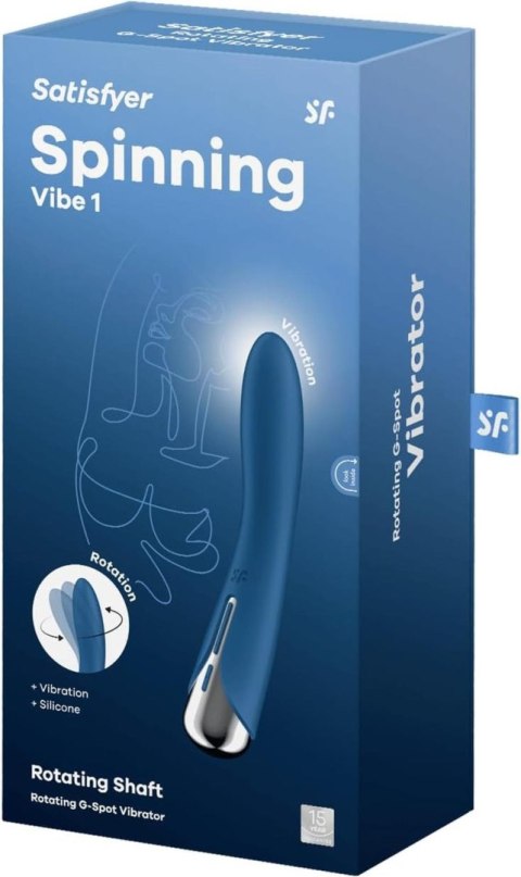 Obrotowy wibrator punktu G Satisfyer Spinning Vibe 1 niebieski