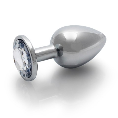 Średni aluminiowy korek analny z klejnotem Ouch! 7 cm