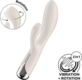 Wibrator króliczek obrotowy Satisfyer Spinning Rabbit 1 beżowy USB