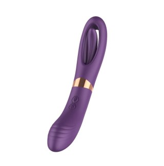 Wibrator punktu G podwójny liżący B-Series Cute silikonowy USB