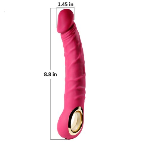 Wibrator realistyczny silikonowy B Series Cute różowy USB wodoodporny