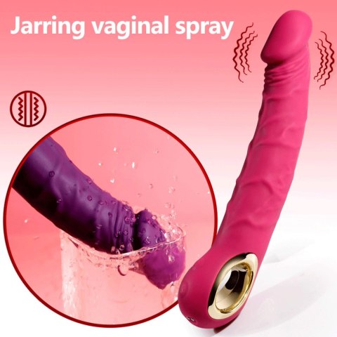 Wibrator realistyczny silikonowy B Series Cute różowy USB wodoodporny