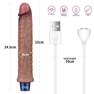 Wibrator silikonowy realistyczny Lovetoy USB 24 cm