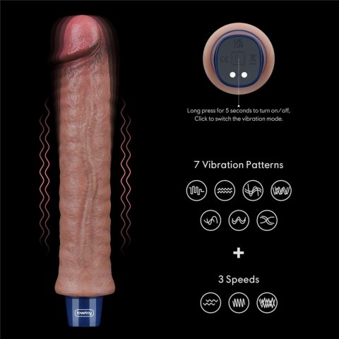 Wibrator silikonowy realistyczny Lovetoy USB 24 cm