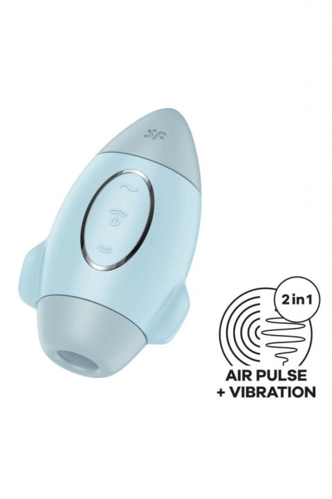 Wibrator z falami ciśnienia Satisfyer Mission Control niebieski