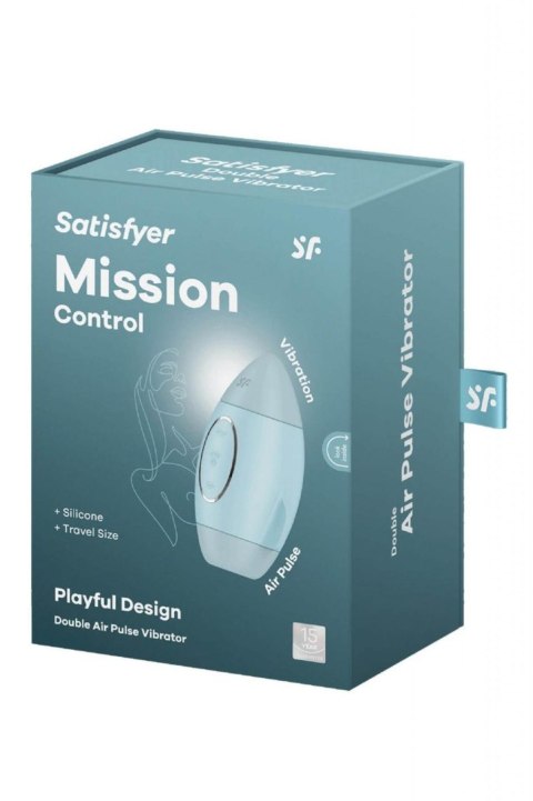 Wibrator z falami ciśnienia Satisfyer Mission Control niebieski