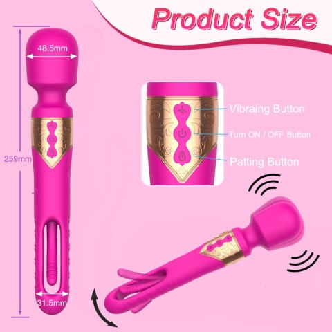 Wibrator z ruchomym języczkiem B Series Cute różowoczerwony USB