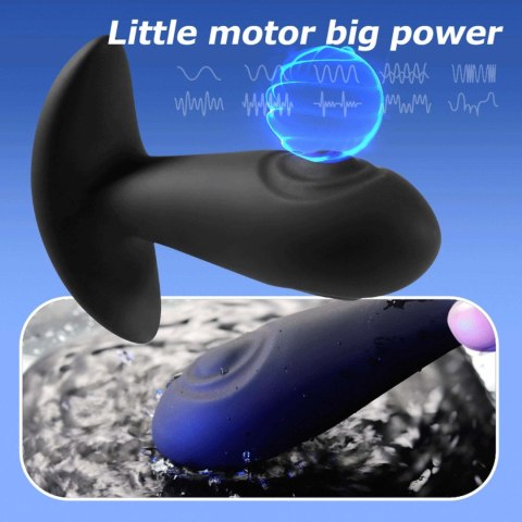 Wibrujący korek analny z tappingiem B Series Cute USB