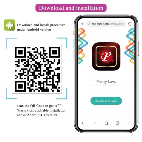 Jajko wibrujące Pretty Love Casper fioletowe 12 trybów app USB