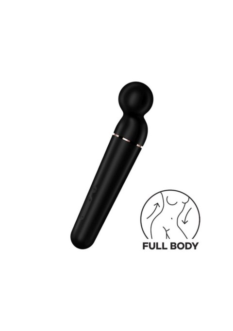 Masażer silikonowy Satisfyer Planet Wander XXL czarny różowozłoty USB