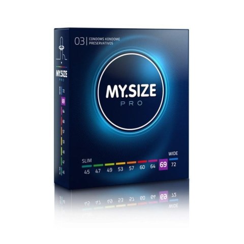 Prezerwatywy cienkie MY.SIZE PRO 69 mm XXL 3 sztuki