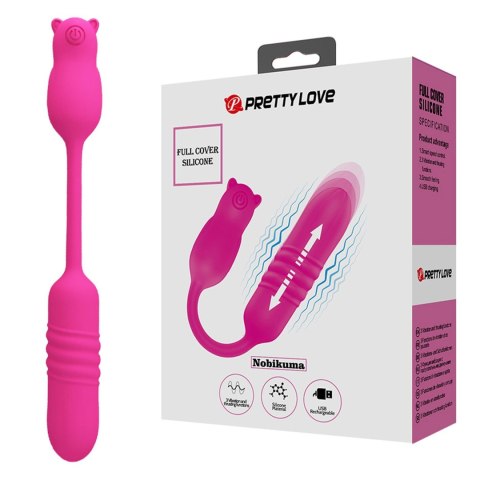 Stymulator łechtaczki Pretty Love Nobikuma silikonowy 3 wibracje 3 pulsacje