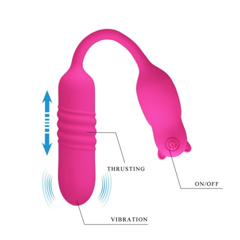 Stymulator łechtaczki Pretty Love Nobikuma silikonowy 3 wibracje 3 pulsacje