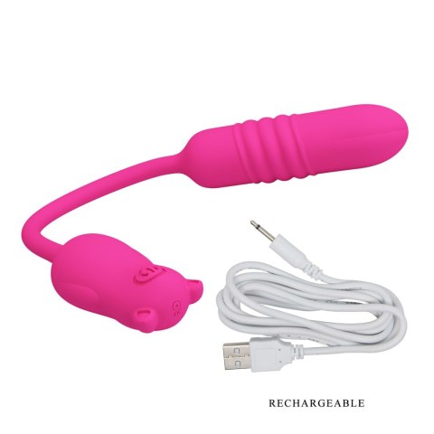 Stymulator łechtaczki Pretty Love Nobikuma silikonowy 3 wibracje 3 pulsacje