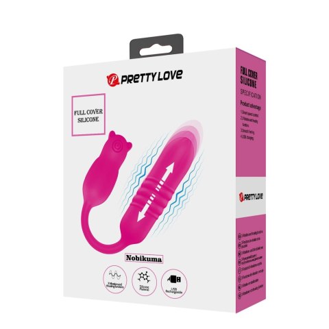 Stymulator łechtaczki Pretty Love Nobikuma silikonowy 3 wibracje 3 pulsacje