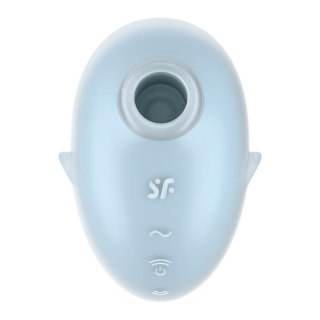 Stymulator łechtaczki Satisfyer Cutie Ghost niebieski USB wodoodporny