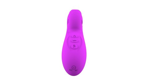 Wibrator króliczek Ella silikonowy podgrzewany posuwisty USB
