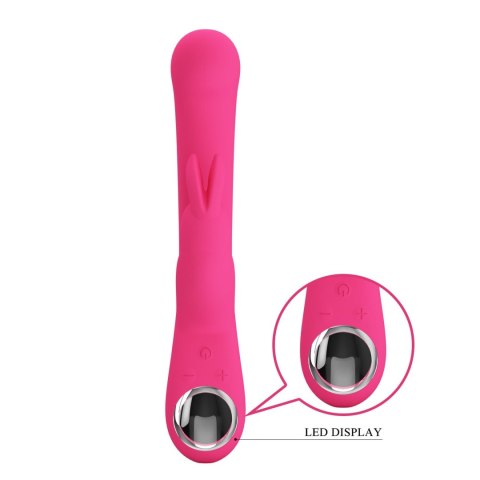 Wibrator króliczek Pretty Love Lamar różowy ekran LCD