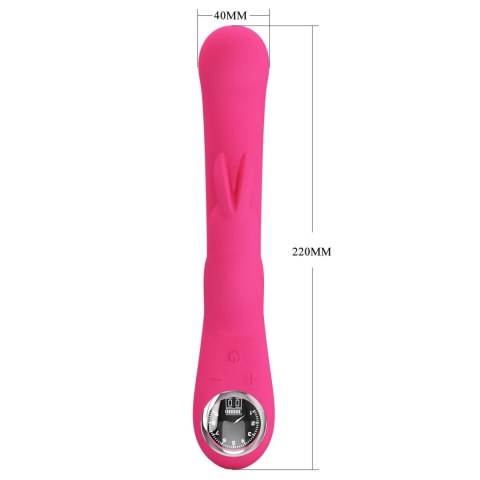 Wibrator króliczek Pretty Love Lamar różowy ekran LCD