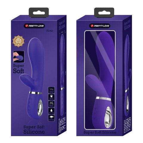 Wibrator króliczek punktu G Pretty Love Thomas fioletowy USB