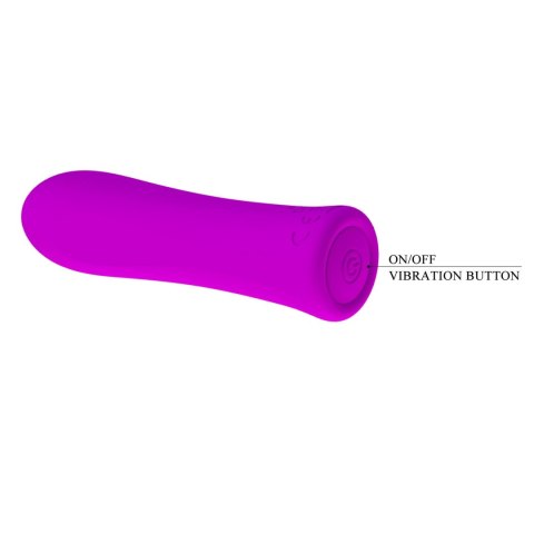 Wibrator mini silikonowy Pretty Love Alfreda fioletowy 12 funkcji
