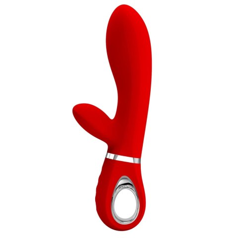 Wibrator silikonowy króliczek punktu G Pretty Love Thomas czerwony USB