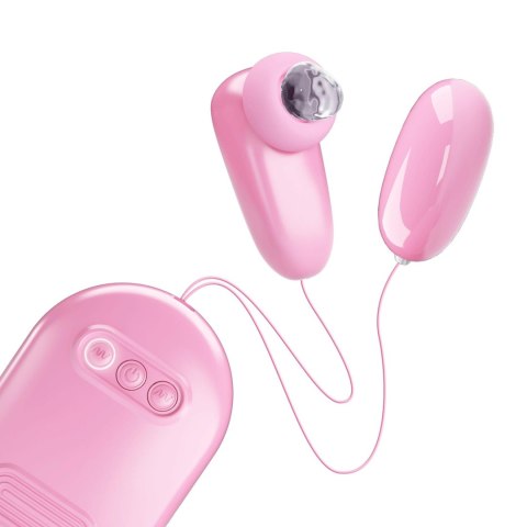 Wibrujące jajko Pretty Love Magic Box różowe 12 wibracji 7 stukania USB