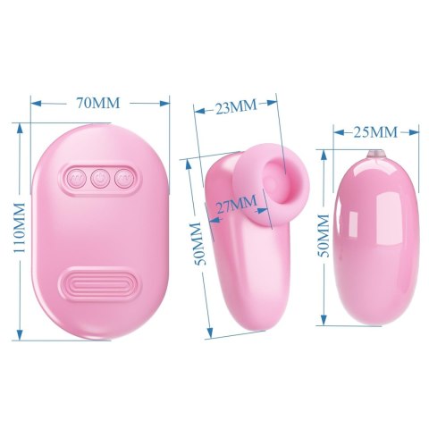 Wibrujące jajko Pretty Love Magic Box różowe 12 wibracji 7 stukania USB