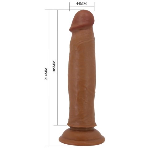 Dildo realistyczne Pretty Love Keon TPR 21 cm z przyssawką giętkie